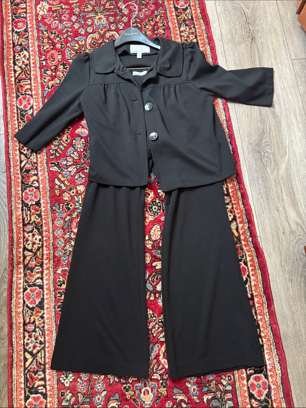 Old Navy Black Knit Jacket and Pants Set